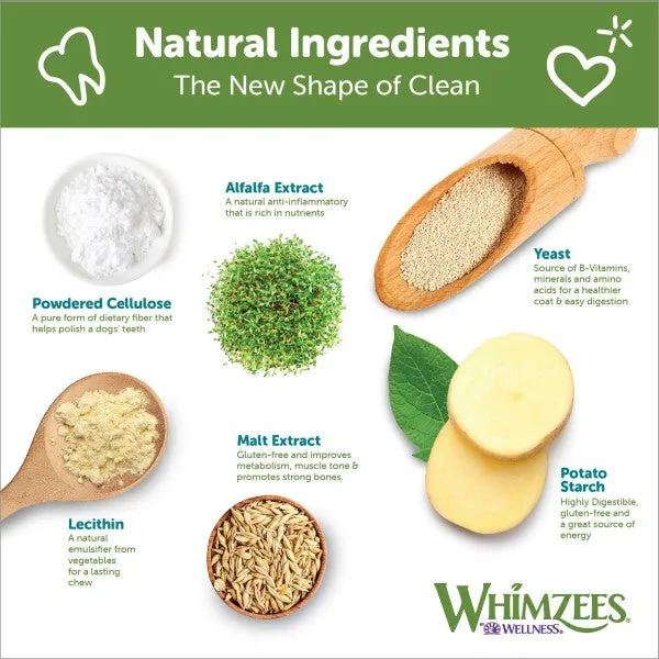 12 Count WHIMZEES® Brusheez Medium Daily Dental Treat for Dogs- 12.7 oz