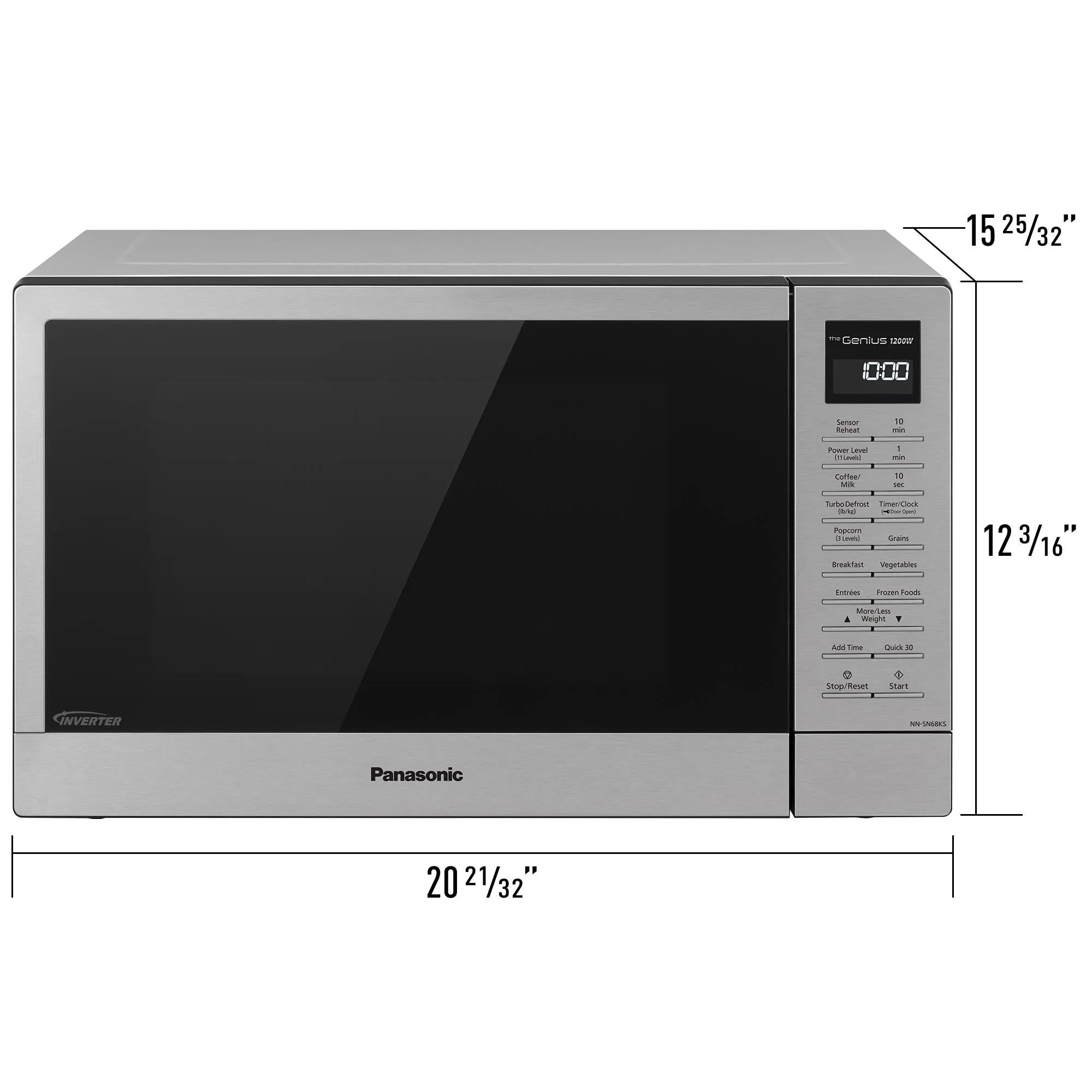 1.2 cu. ft. Inverter Microwave, 1200W - NN-SN68KS