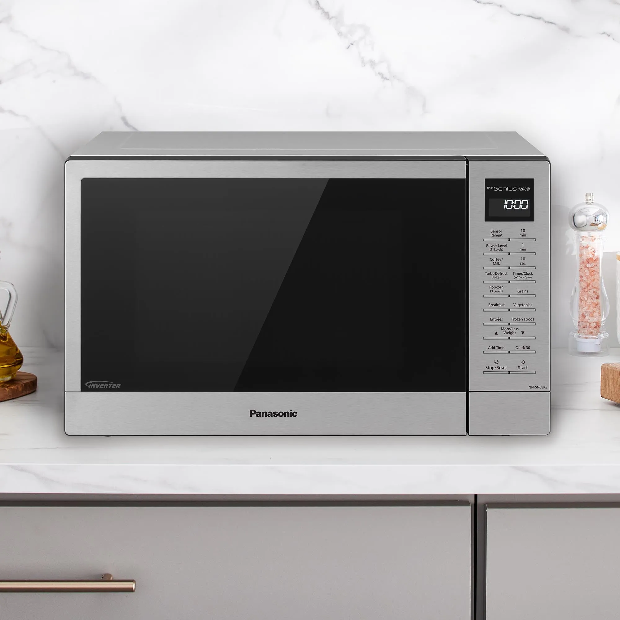 1.2 cu. ft. Inverter Microwave, 1200W - NN-SN68KS