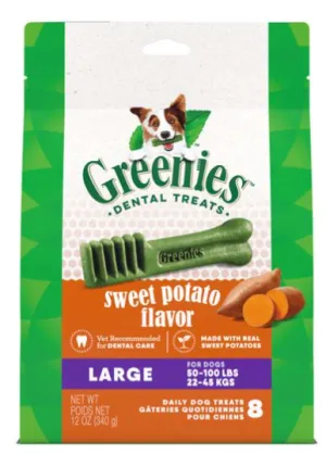 12 OZ. LARGE GREENIES DENTAL BONE - SWEET POTATO