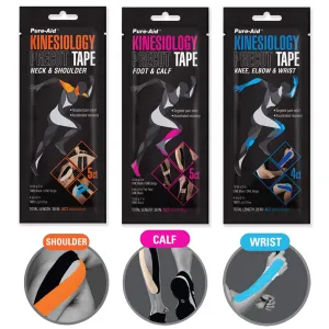 14 Ct Precut Strips Elastic Kinesiology Tape Muscle Running Sports Therapeutic