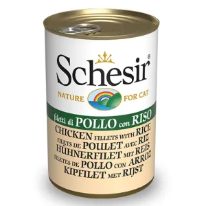25% OFF (Exp 15Feb25): Schesir Chicken Fillets With Rice In Jelly Adult Canned Cat Food 140g