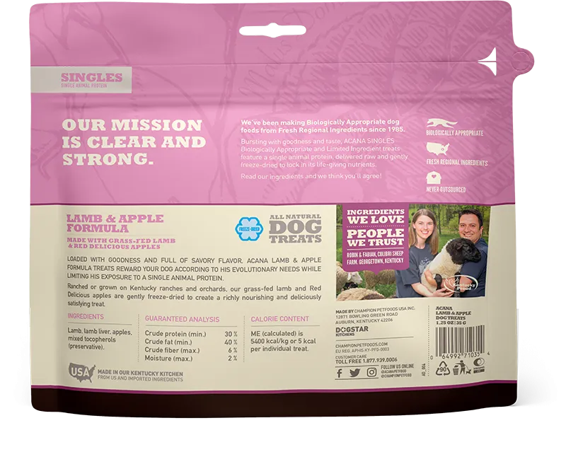 Acana Freeze-Dried Lamb & Apple Dog Treats