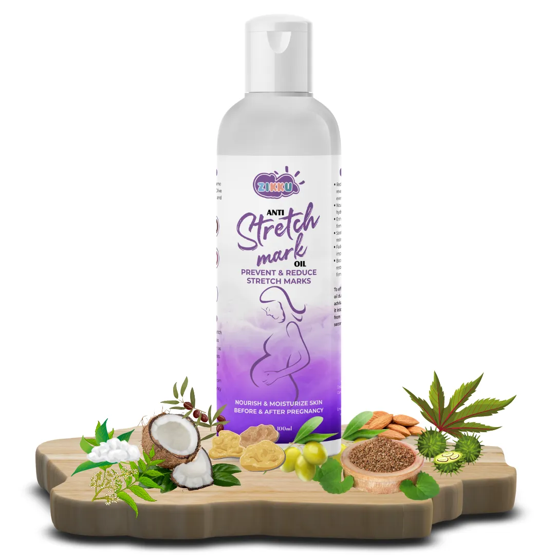 Anti-stretch Mark Oil For Post & Pre Pregnancy Care (100ml)