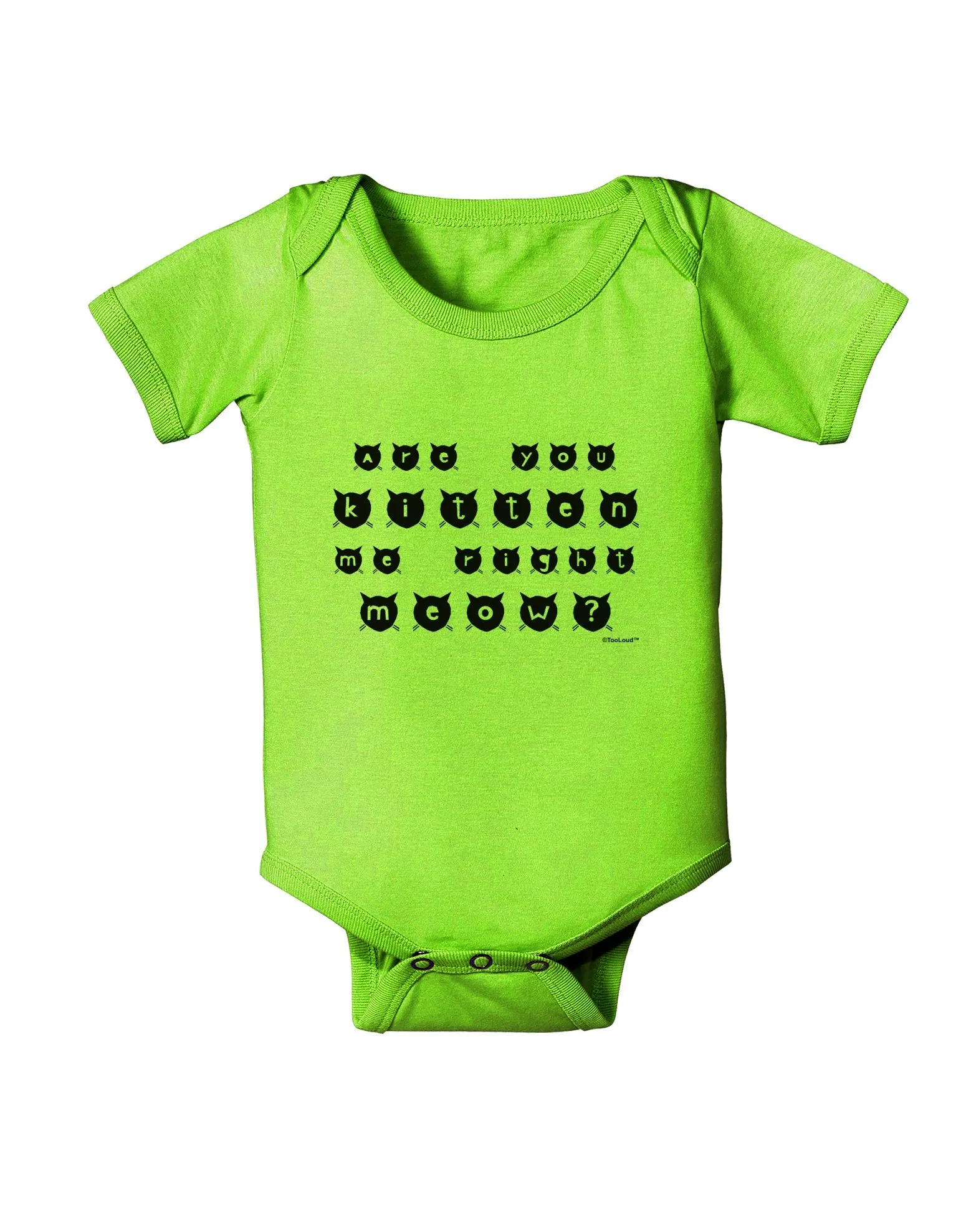 Are You Kitten Me Right Meow Cats Baby Romper Bodysuit