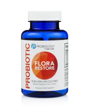 BELLE AND BELLA - Probiology Probiotic Flora Restore - 30 Capsules