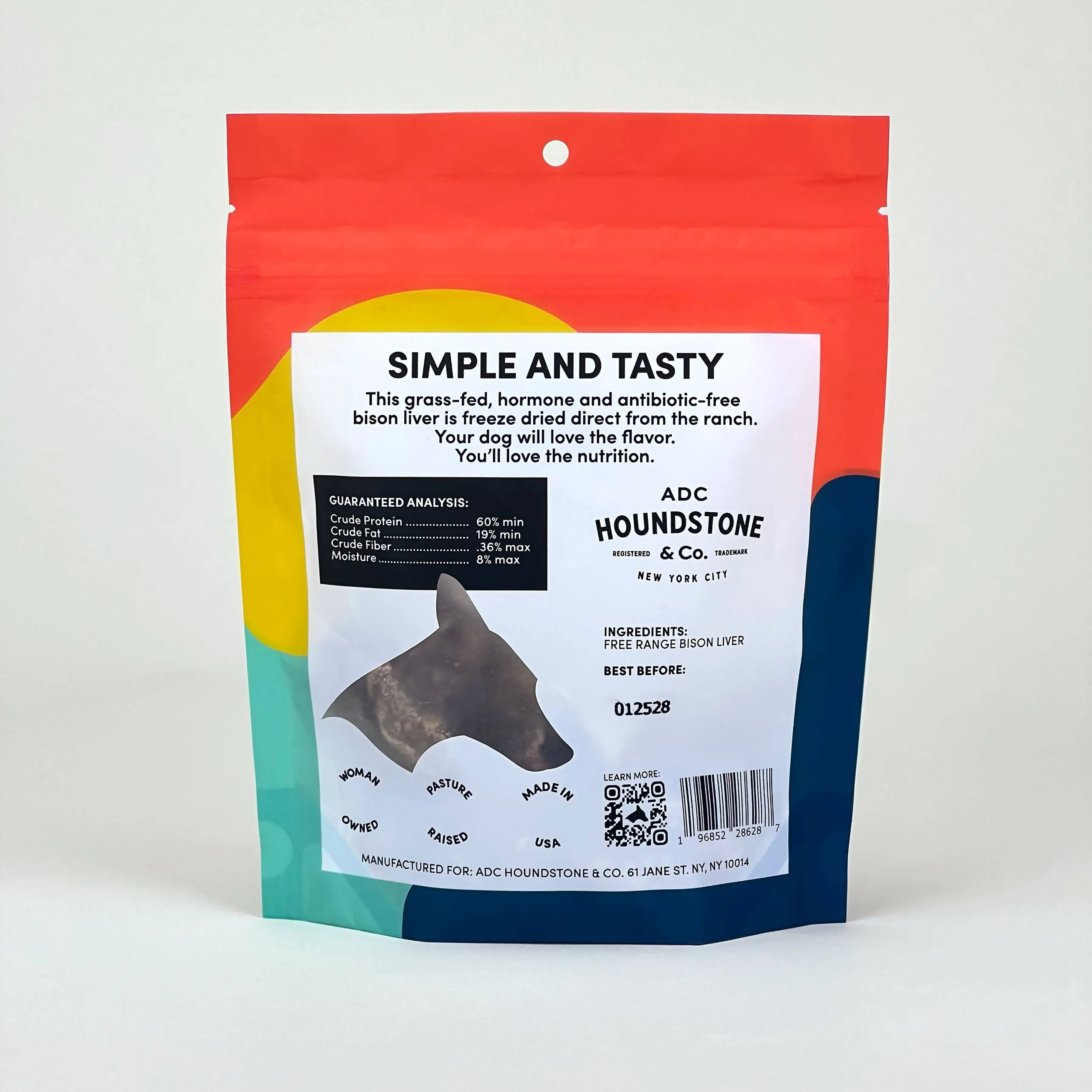 Bison Liver Freeze-Dried Dog Treats 2 oz Bag - All-Natural & Ethically Sourced, Made in USA