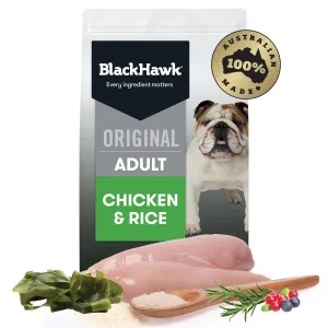 Black Hawk Original Chicken and Rice Dry Dog Food 20kg^^^