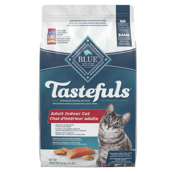 BLUE Tastefuls Indoor Health Salmon & Brown Rice Recipe Dry Cat Food