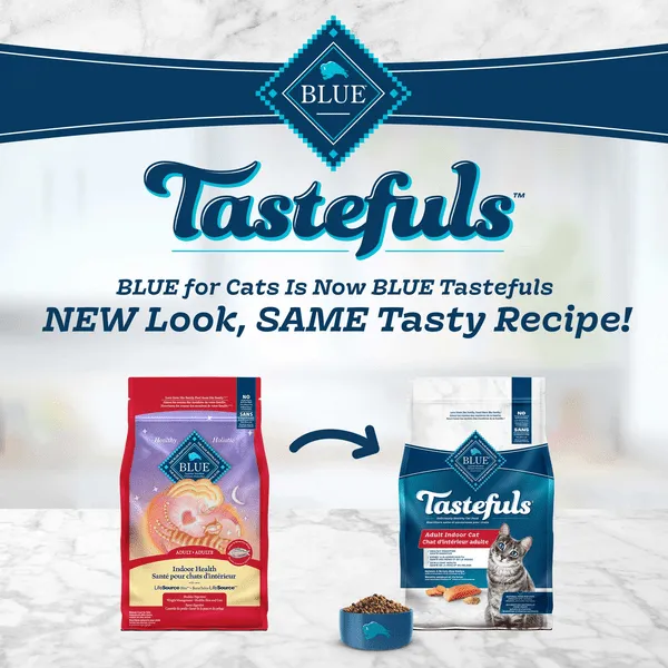 BLUE Tastefuls Indoor Health Salmon & Brown Rice Recipe Dry Cat Food