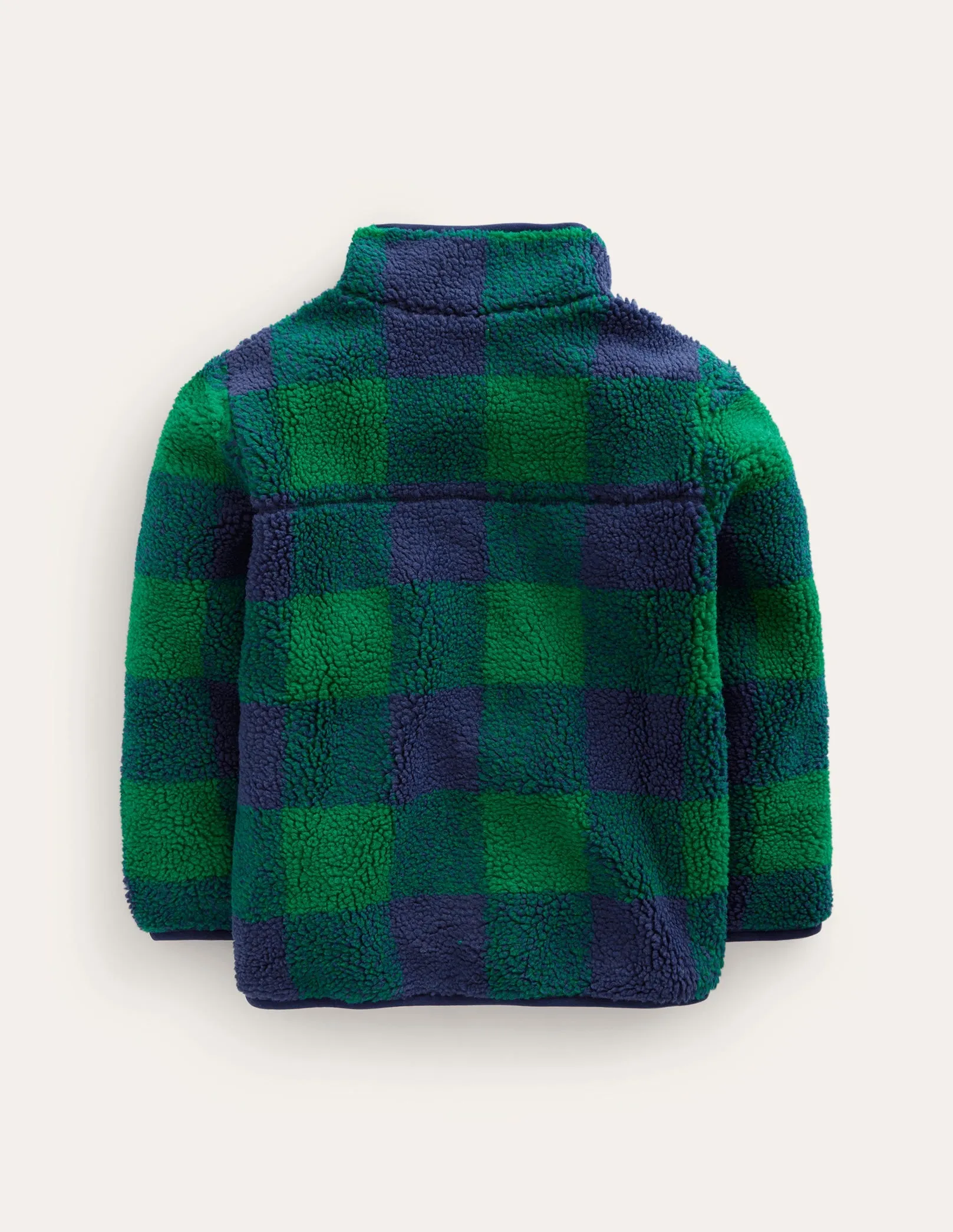 Borg Chuck-on Jacket-Green Check