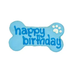 Bosco & Roxy Happy Birthday Bone Blue