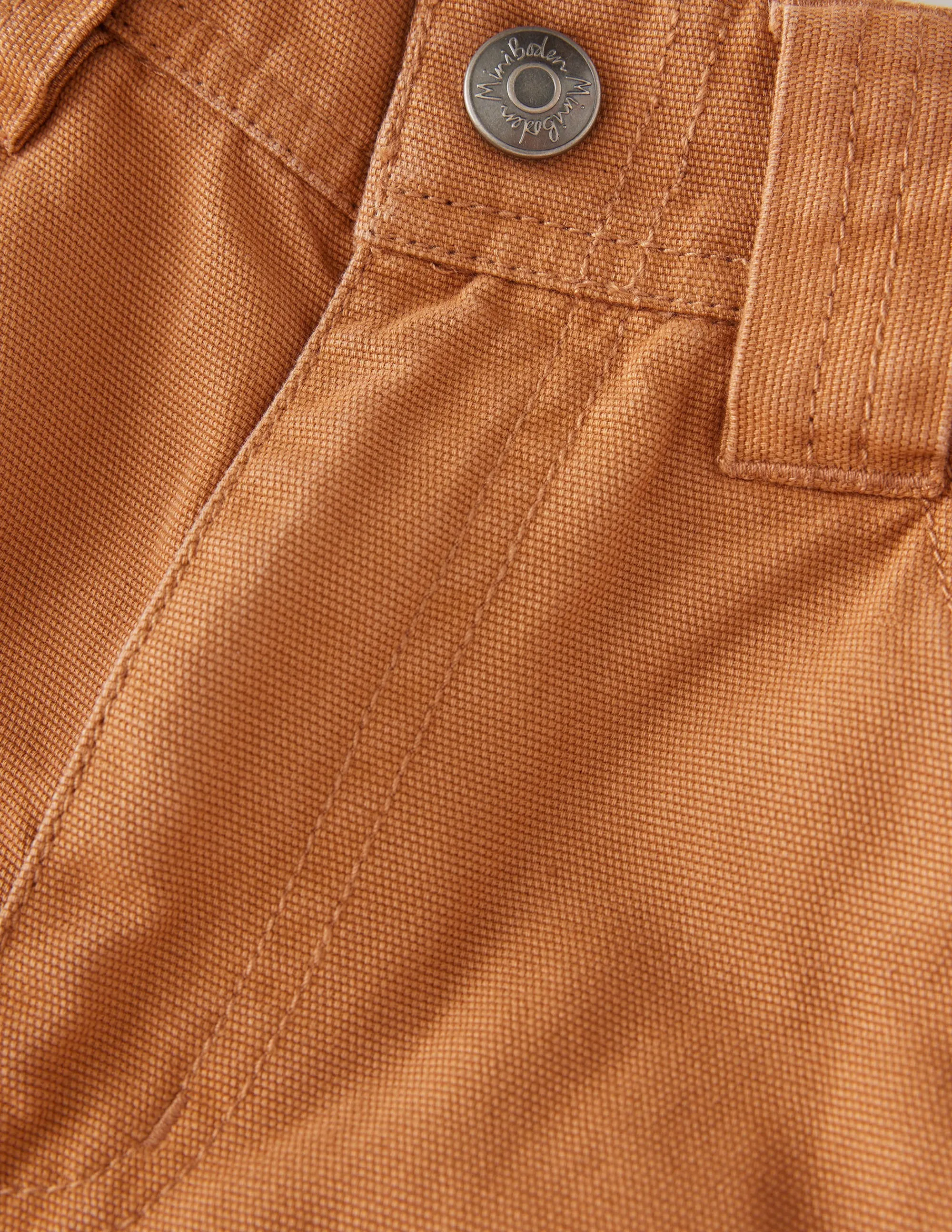 Canvas Trousers-Butterscotch Brown