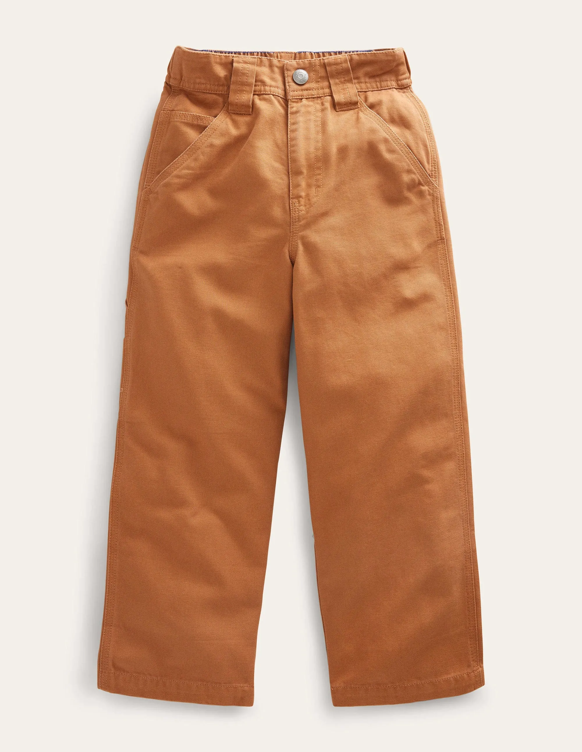 Canvas Trousers-Butterscotch Brown