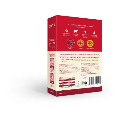 Coya Adult Freeze Dried Dog Food Beef 150g