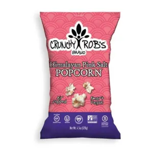 Crunchyrobs - Himalayan Pink Salt Popcorn, 4.5 Oz (Pack Of 12)