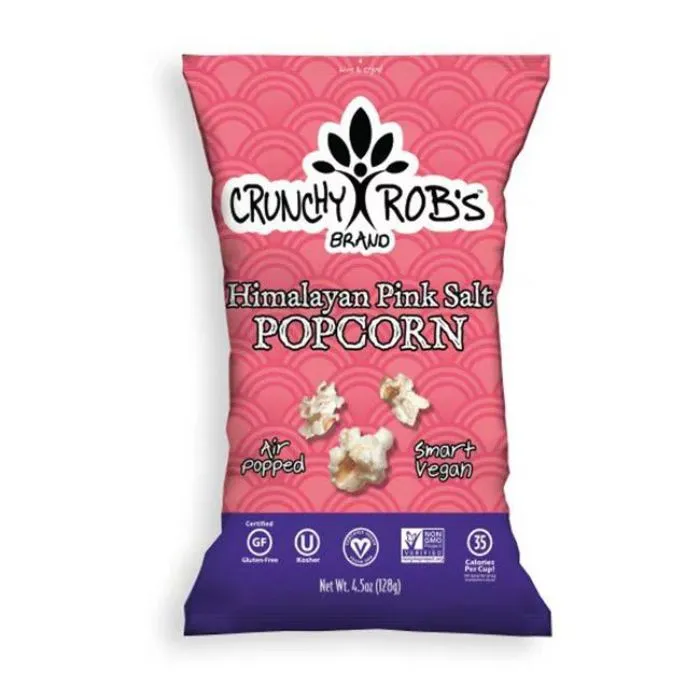 Crunchyrobs - Himalayan Pink Salt Popcorn, 4.5 Oz (Pack Of 12)