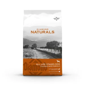 Diamond Naturals Chicken and Rice All Life Stages Dry Dog Food, 40-lb Bag