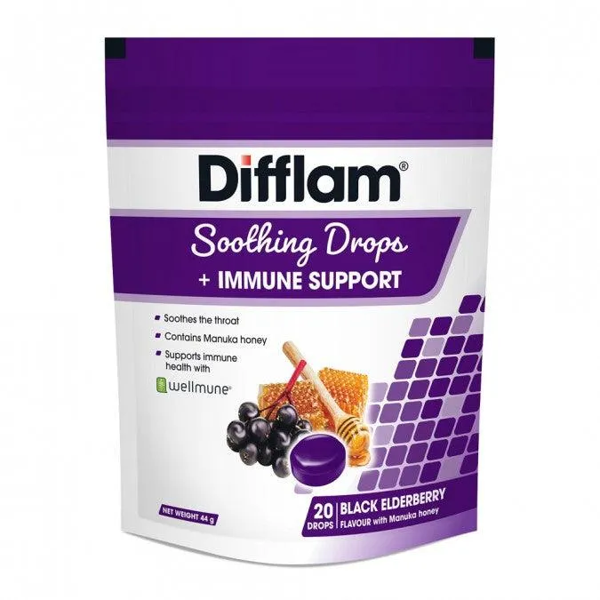 Difflam Soothing Drops   Immune Support Black Elderberry 20 Drops