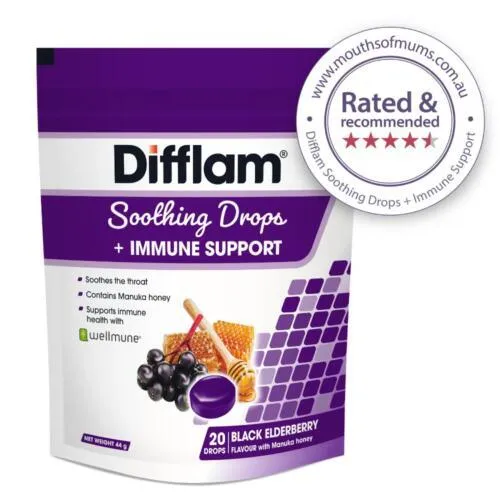Difflam Soothing Drops   Immune Support Black Elderberry 20 Drops