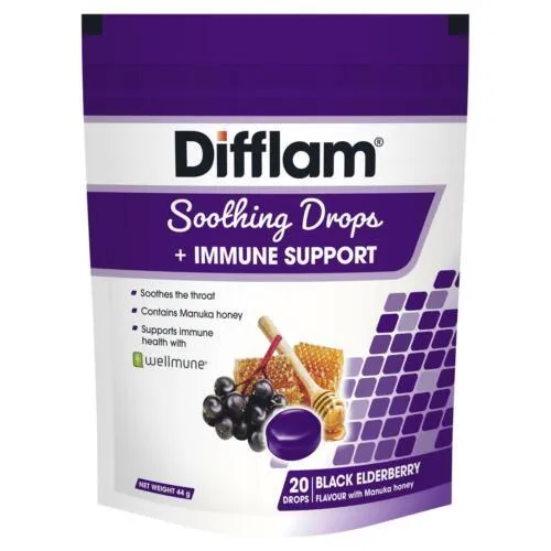 Difflam Soothing Drops   Immune Support Black Elderberry 20 Drops