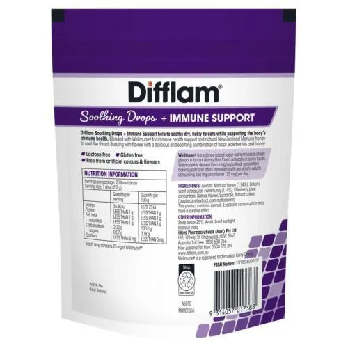 Difflam Soothing Drops   Immune Support Black Elderberry 20 Drops