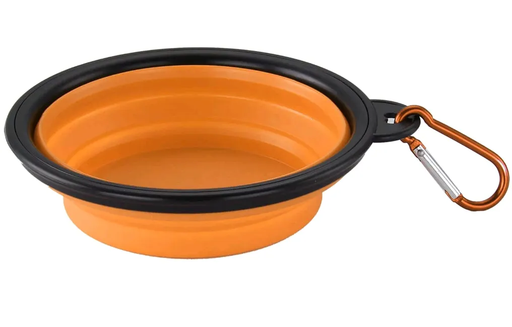 Dog collapsible water / food bowl