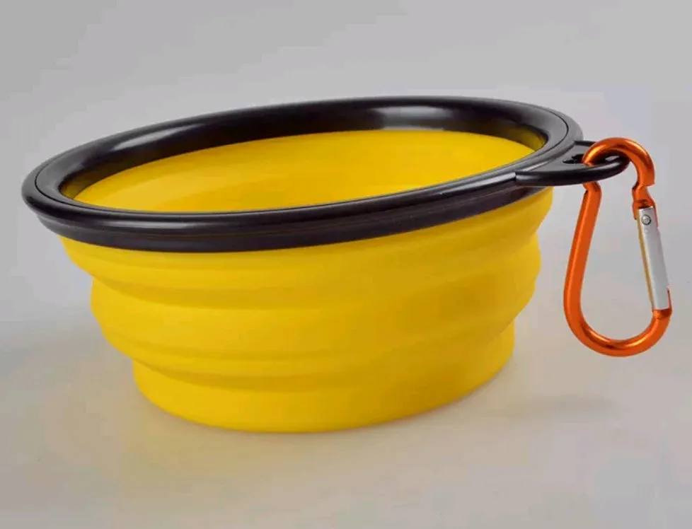 Dog collapsible water / food bowl