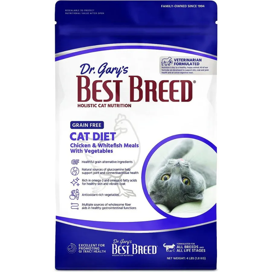 Dr. Gary's Best Breed Holistic Grain-Free All Life Stages Dry Cat Food