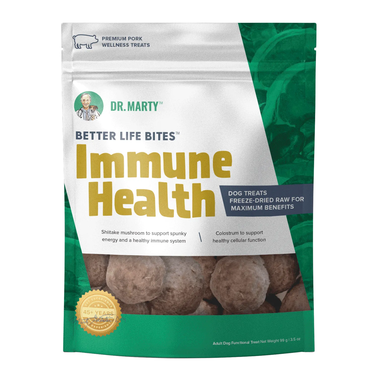 Dr. Marty Better Life Bites Immune Health 100% Freeze-Dried Raw Premium Beef Wellness Treats
