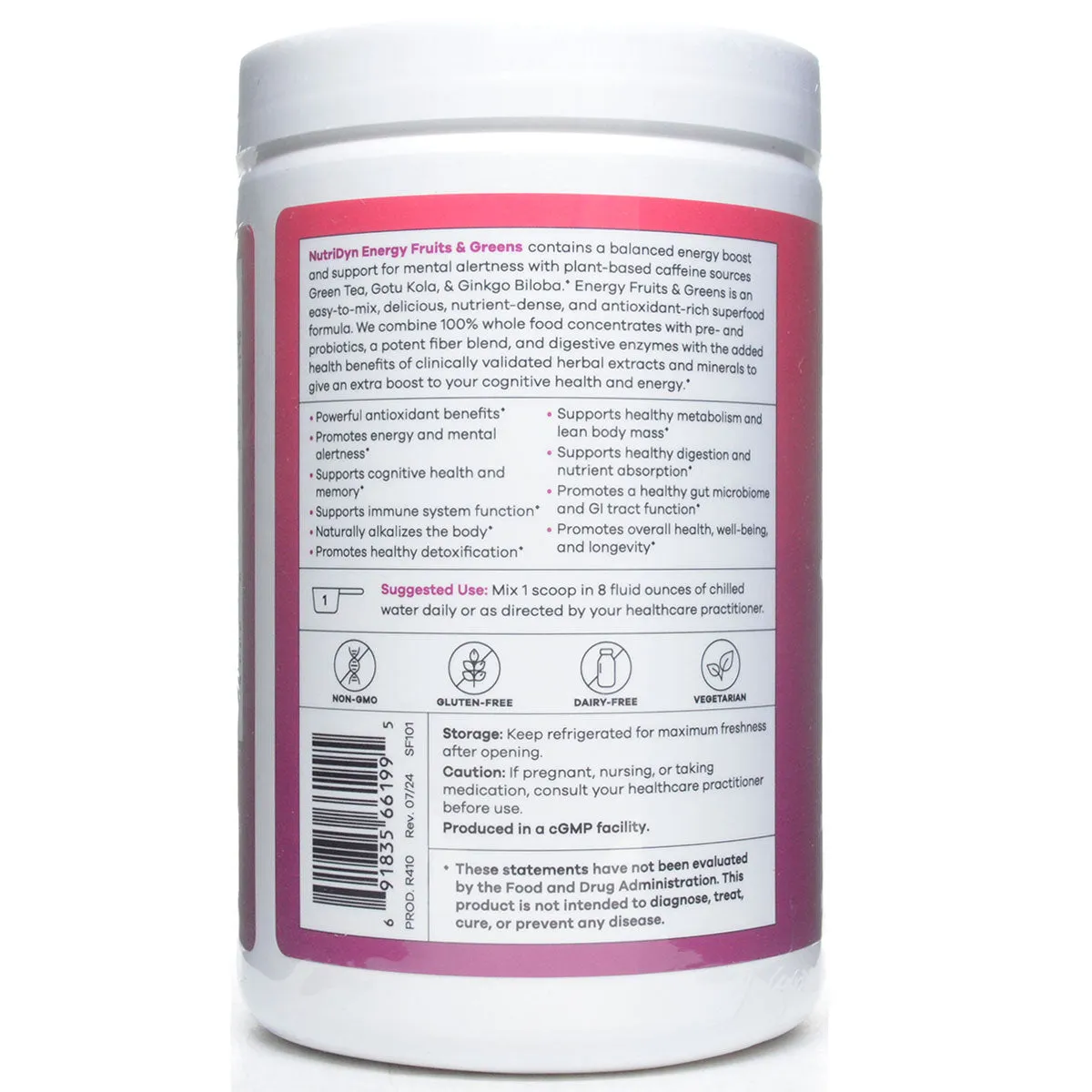 Energy Fruits & Greens Berry by Nutri-Dyn