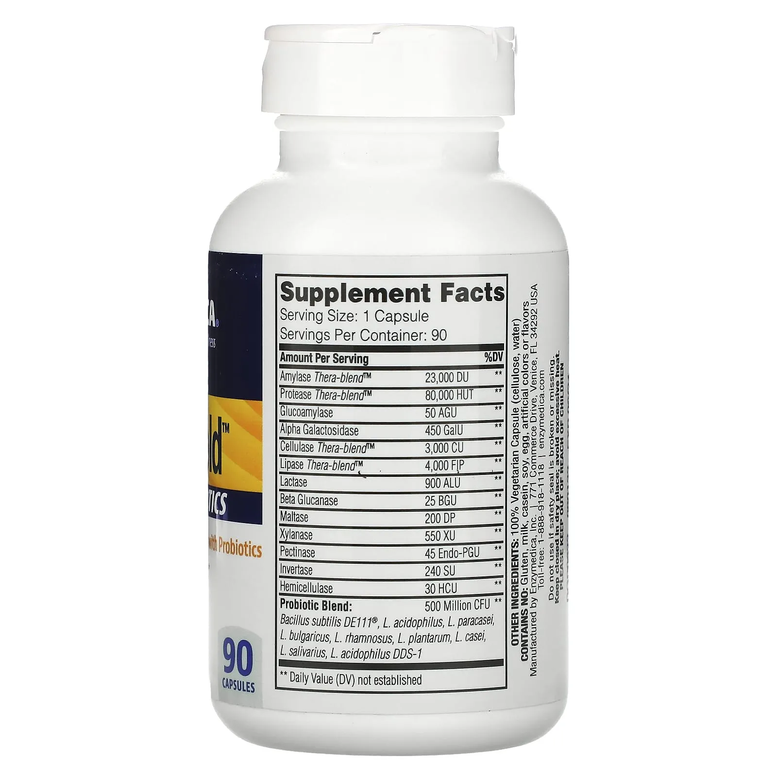 Enzymedica, Digest Gold   Probiotics, 90 Capsules