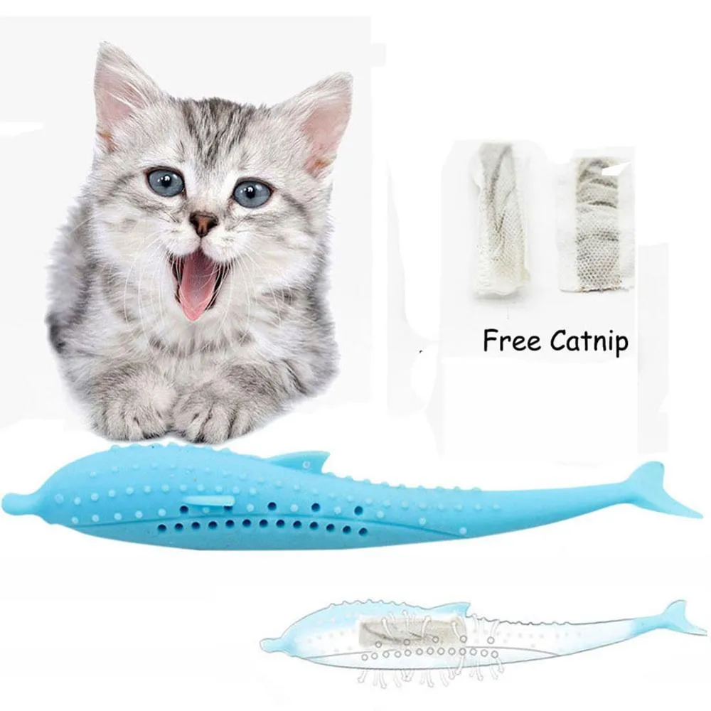 Fish Shaped Chewing Toy for Cats
