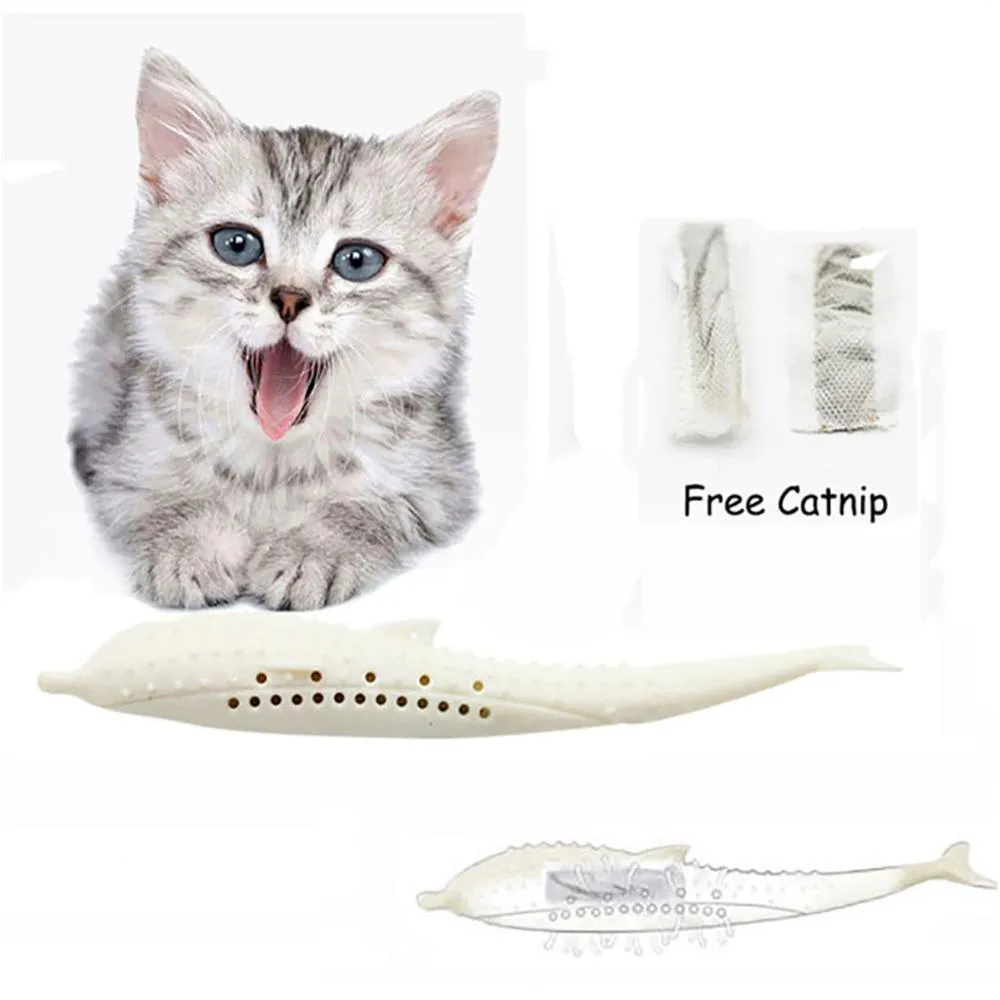Fish Shaped Chewing Toy for Cats