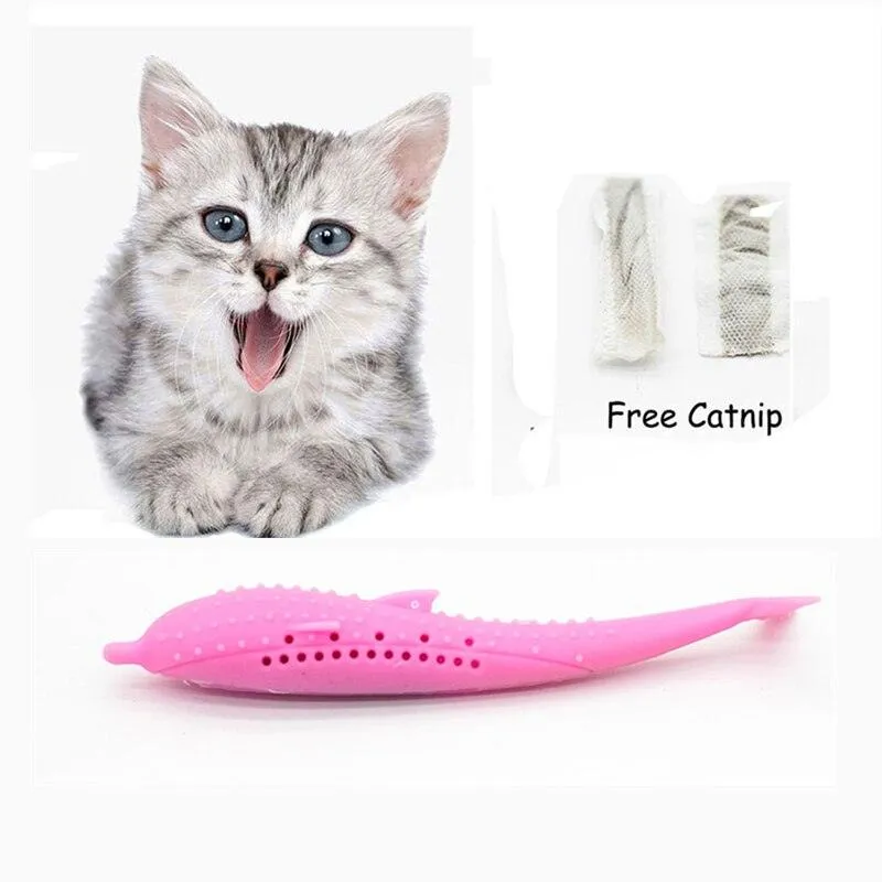 Fish Shaped Chewing Toy for Cats