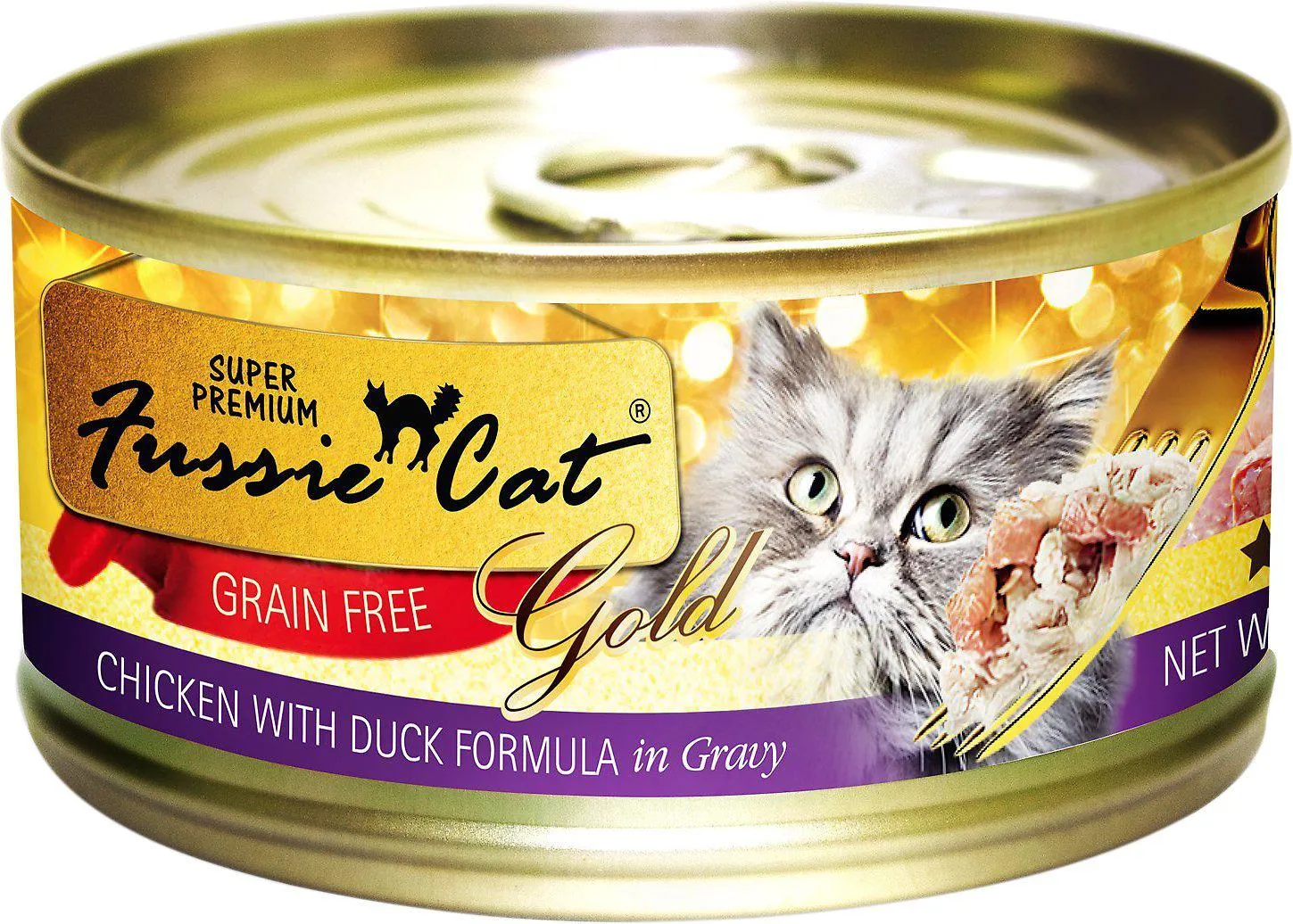 Fussie Cat Super Premium Chicken with Duck Formula in Gravy Grain-Free Wet Cat Food