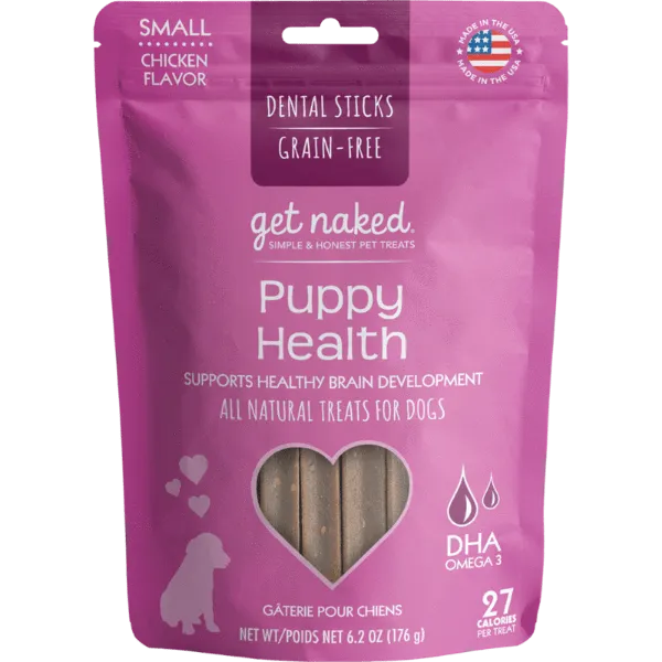 Get Naked Puppy Health Small Dental Chew Sticks