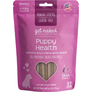 Get Naked Puppy Health Small Dental Chew Sticks