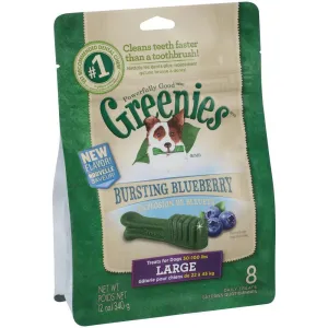 Greenies Bursting Blueberry Large Dental Dog Treats 12oz bag