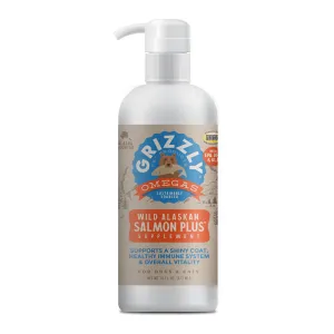 Grizzly Pet Products Salmon Oil for Cats & Dogs 32oz