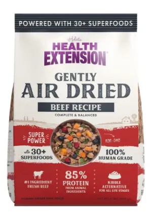 Health Extension Beef Recipe Non-GMO Air-Dried Dog Food, 2-lb bag