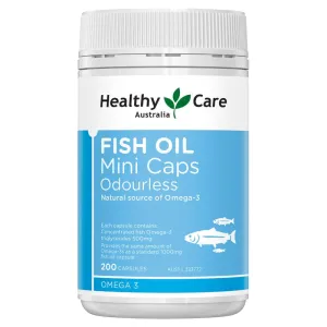 Healthy Care Odourless Fish Oil 200 Mini Capsules
