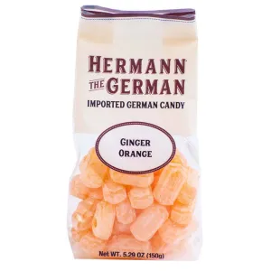 Hermann The German Ginger Orange Hard Candy, 5.29 oz
