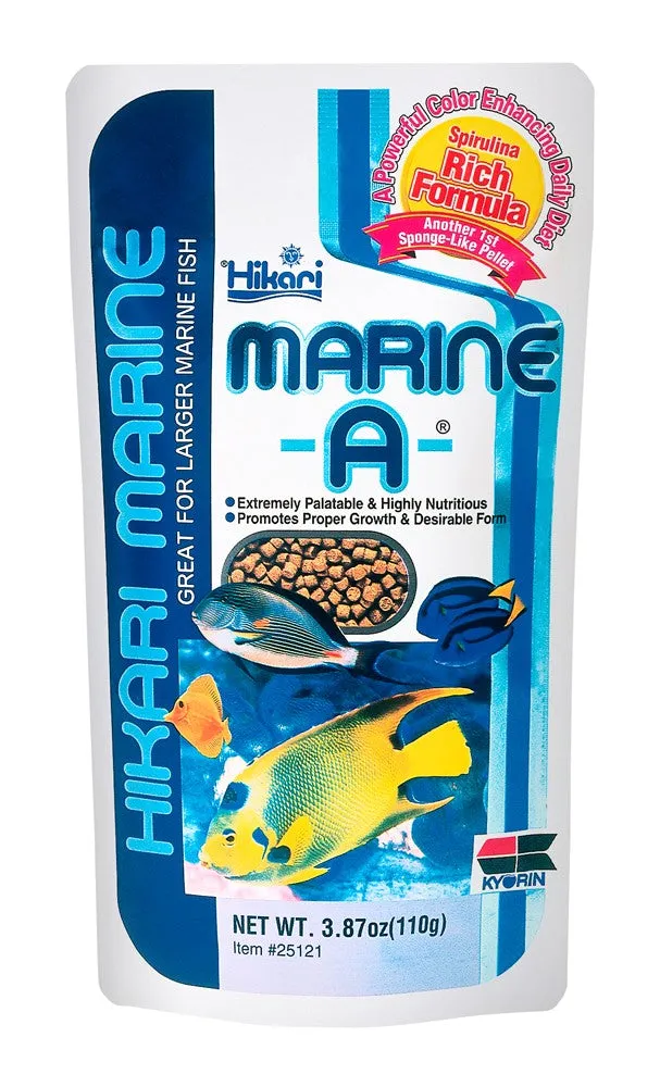 Hikari USA Marine A Pellets Slow Sinking Fish Food 3.87 oz