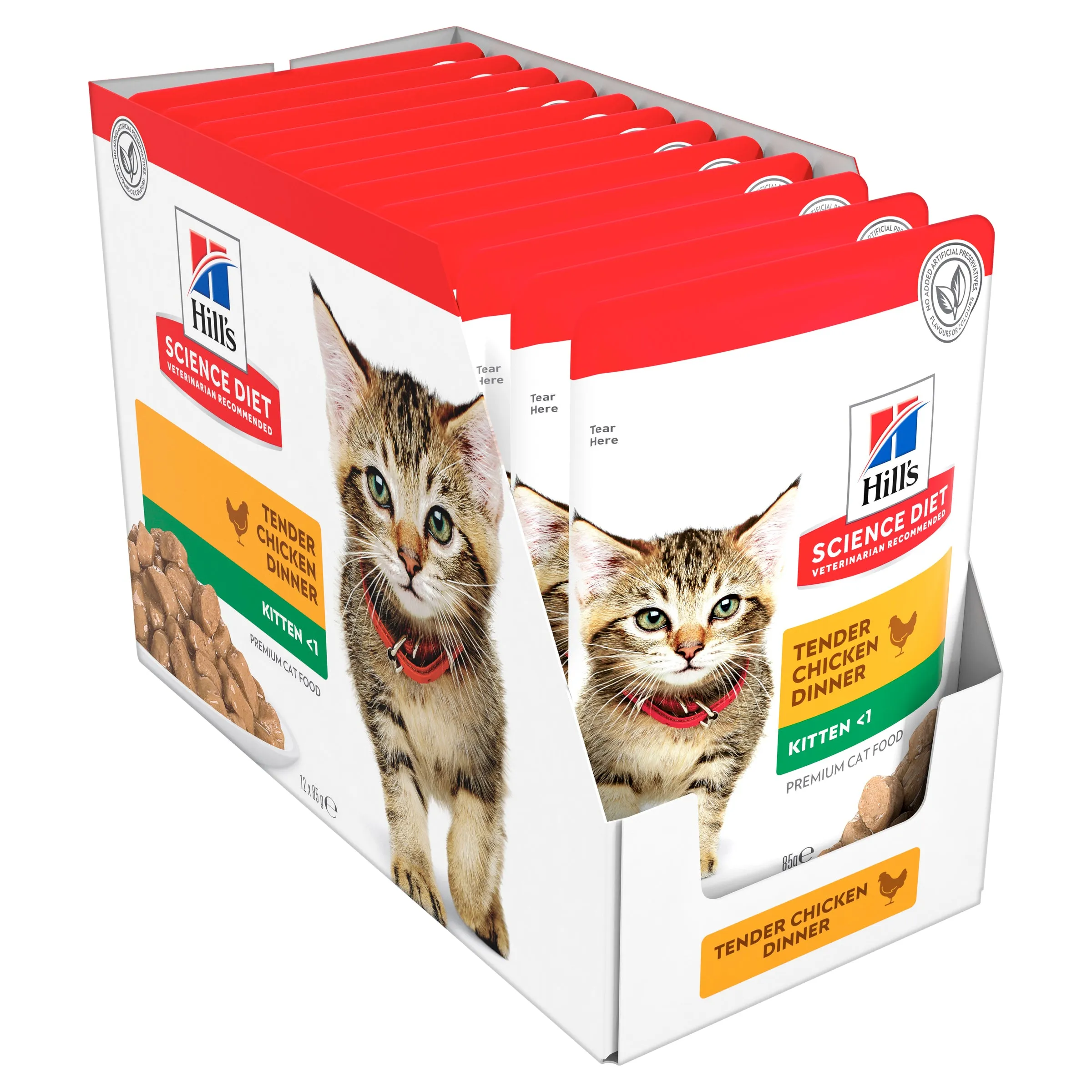 Hill's Science Diet Kitten Chicken Pouch Cat Food 85g x 12