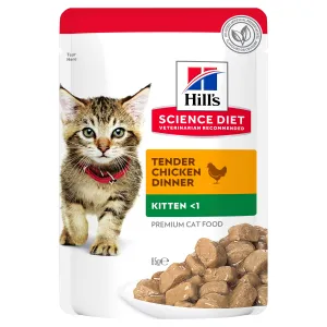 Hill's Science Diet Kitten Chicken Pouch Cat Food 85g x 12