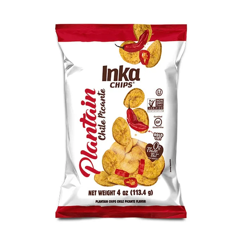 Inka Chile Picante Plantain Chips, 4 oz