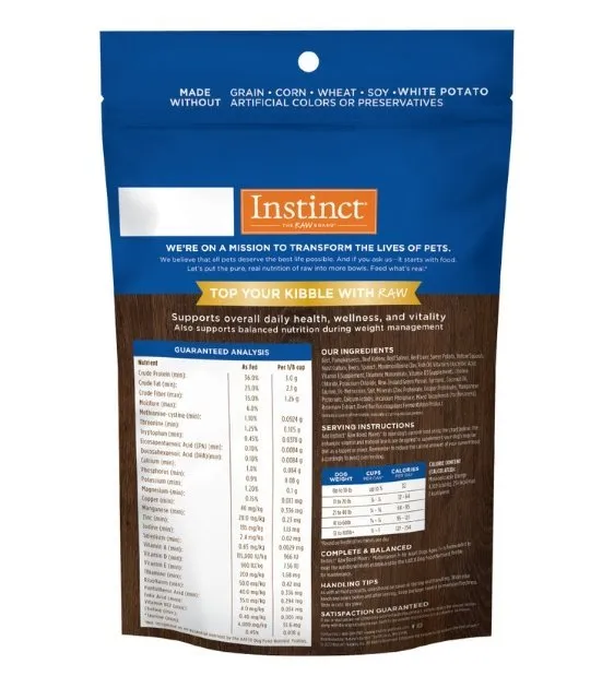 Instinct Raw Boost Mixers Freeze-Dried Topper Dog Food (Adult 7 )