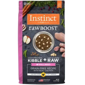 Instinct Raw Boost Real Chicken Recipe Small Breed Dry Dog Food, 4lb