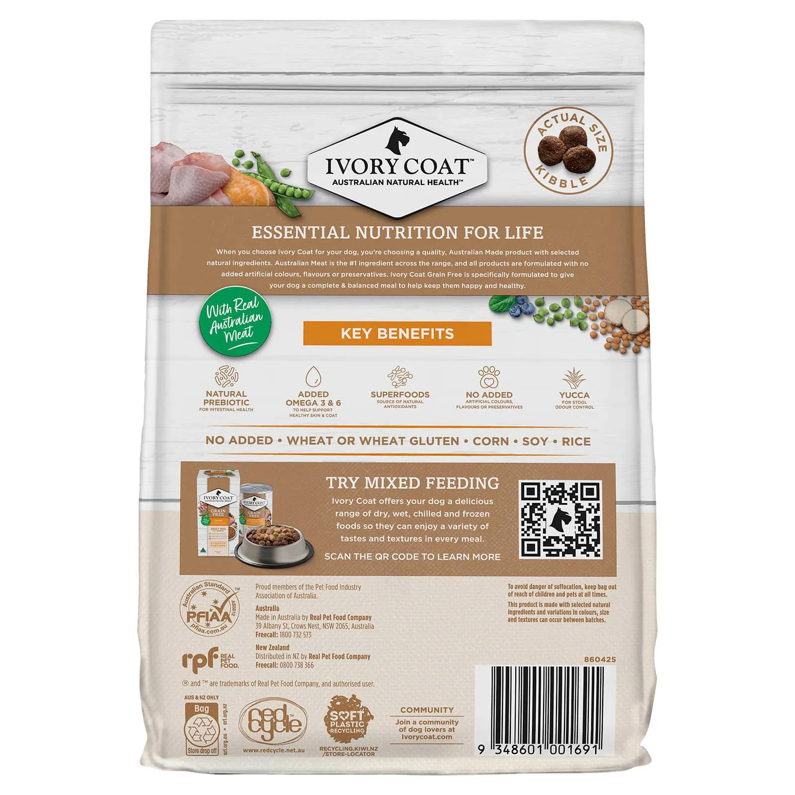 Ivory Coat Grain Free Dog Food Adult Chicken with Coconut Oil